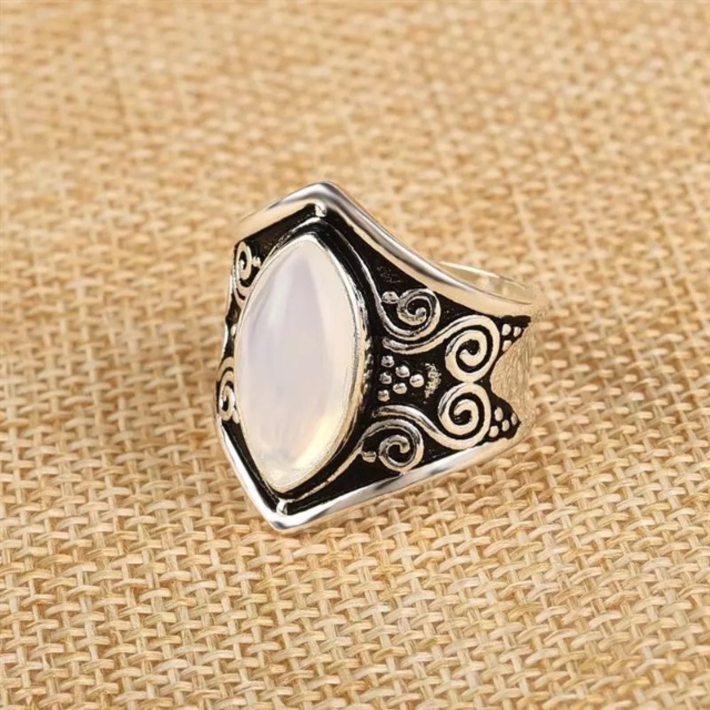 NEW!💙💎OPALITE! BEAUTIFUL! BOHEMIAN! 6.5 RING💎💙 - Picture 6 of 8